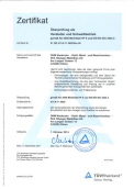 Zertifikat HP0 und DIN EN ISO 3834-0